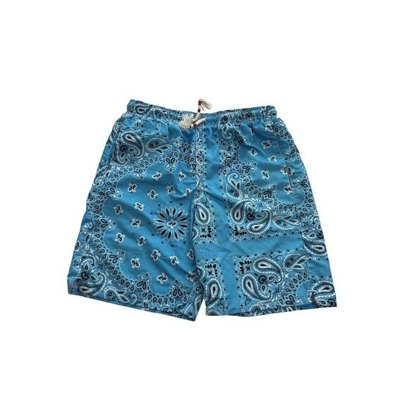 MC2 Saint Barth Swim Shorts in Blue Bandana Print